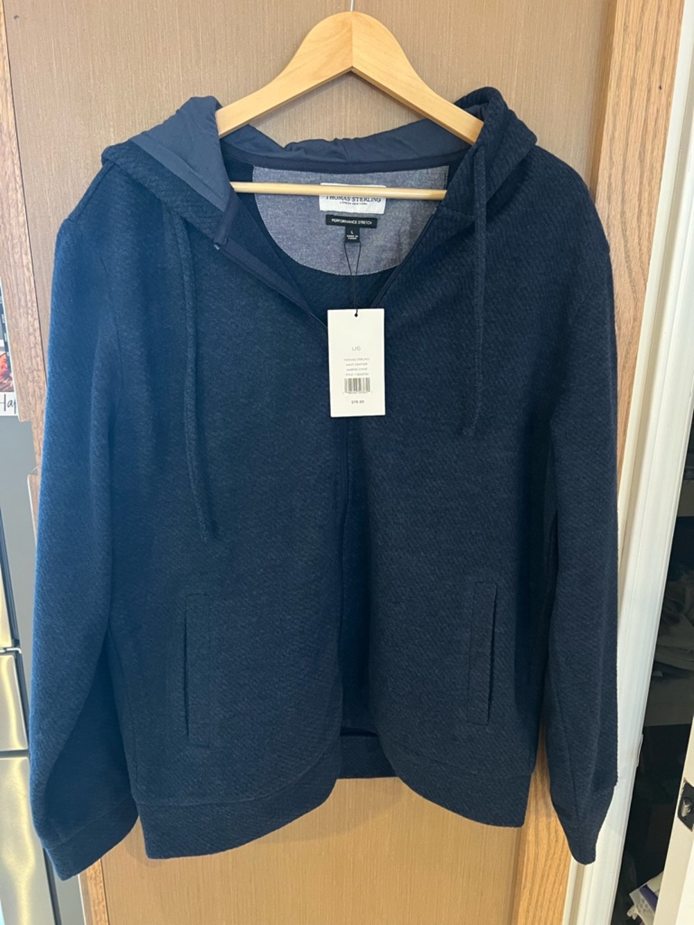 Men's Navy Hooded Sweater